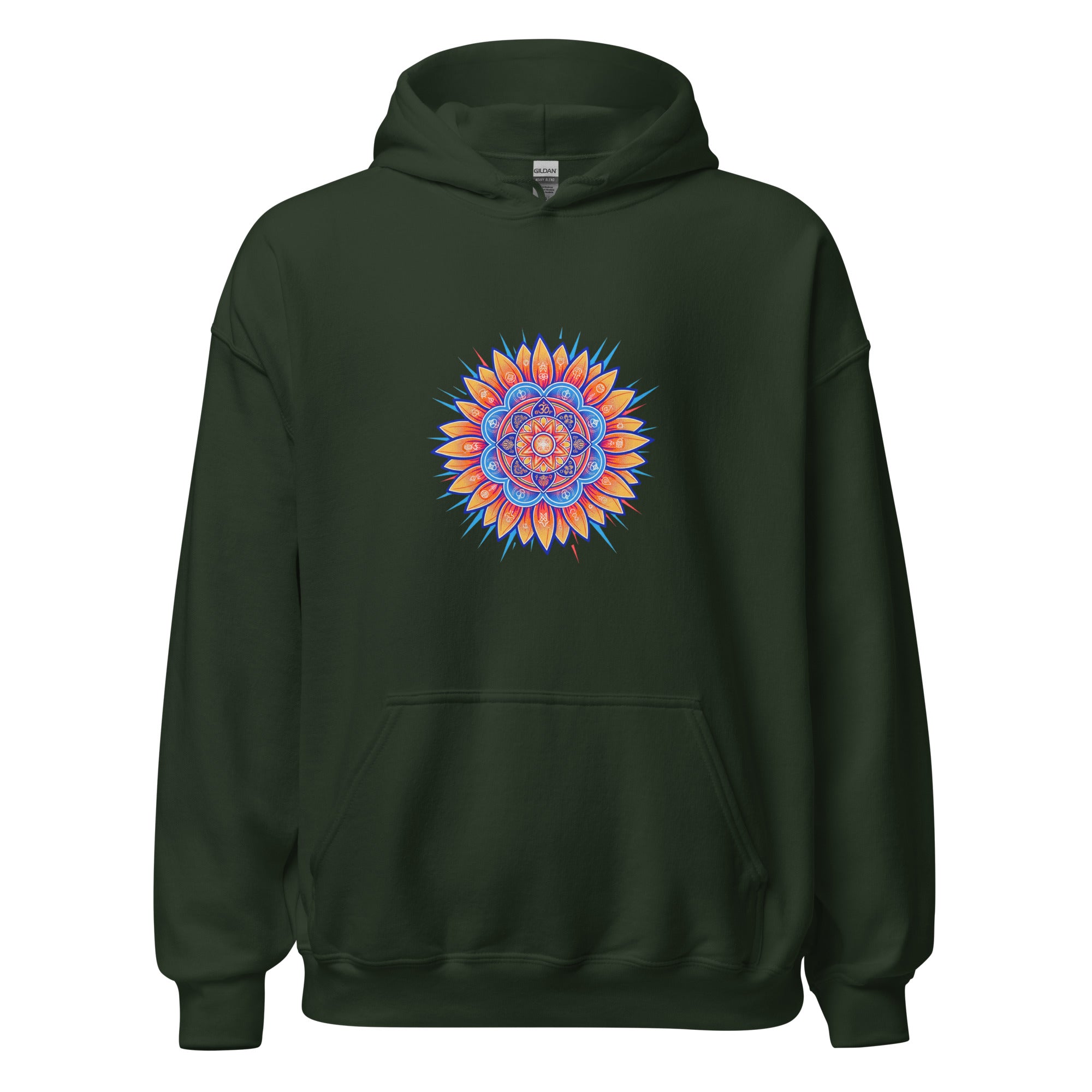 Prime Mandala unisex hoodie back view | Domani Exchange