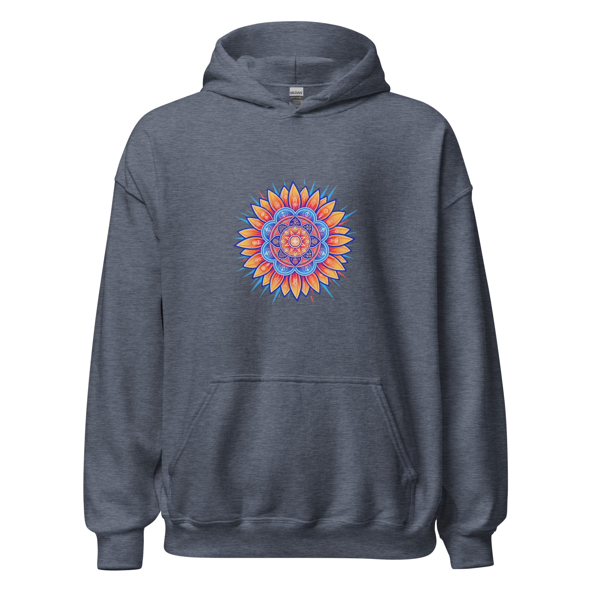 Prime Mandala unisex hoodie colorway detail | Domani Exchange