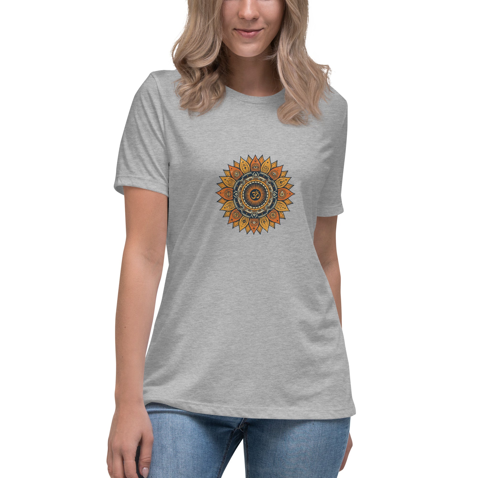 Om Mandala tee back view | Domani Exchange