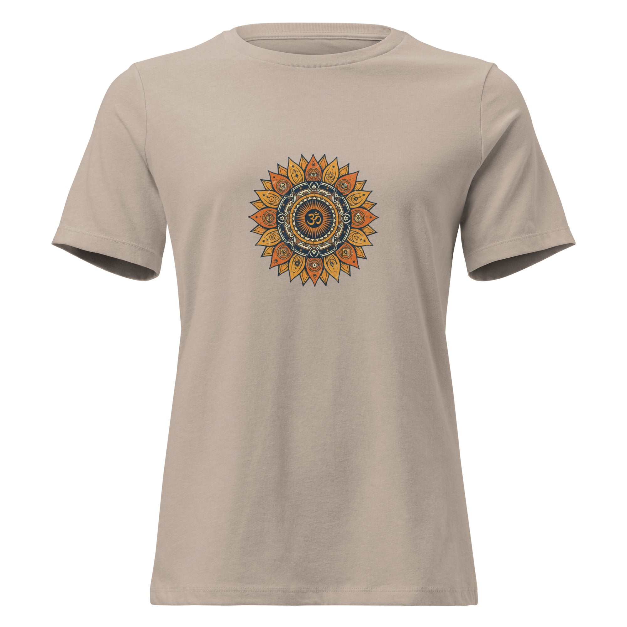 Om Mandala sunflower mandala — soft ring-spun cotton tee | Domani Exchange