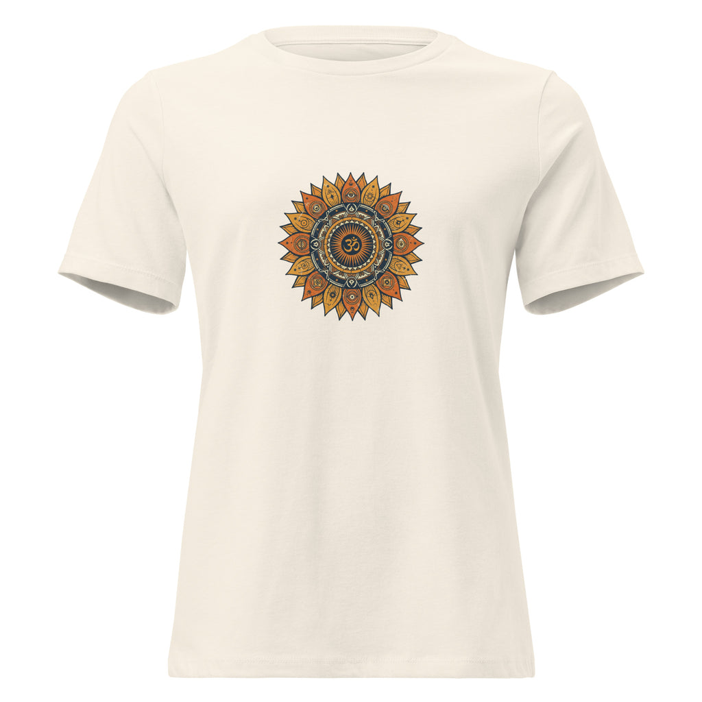 Om Mandala spiritual mandala tee by Domani Exchange