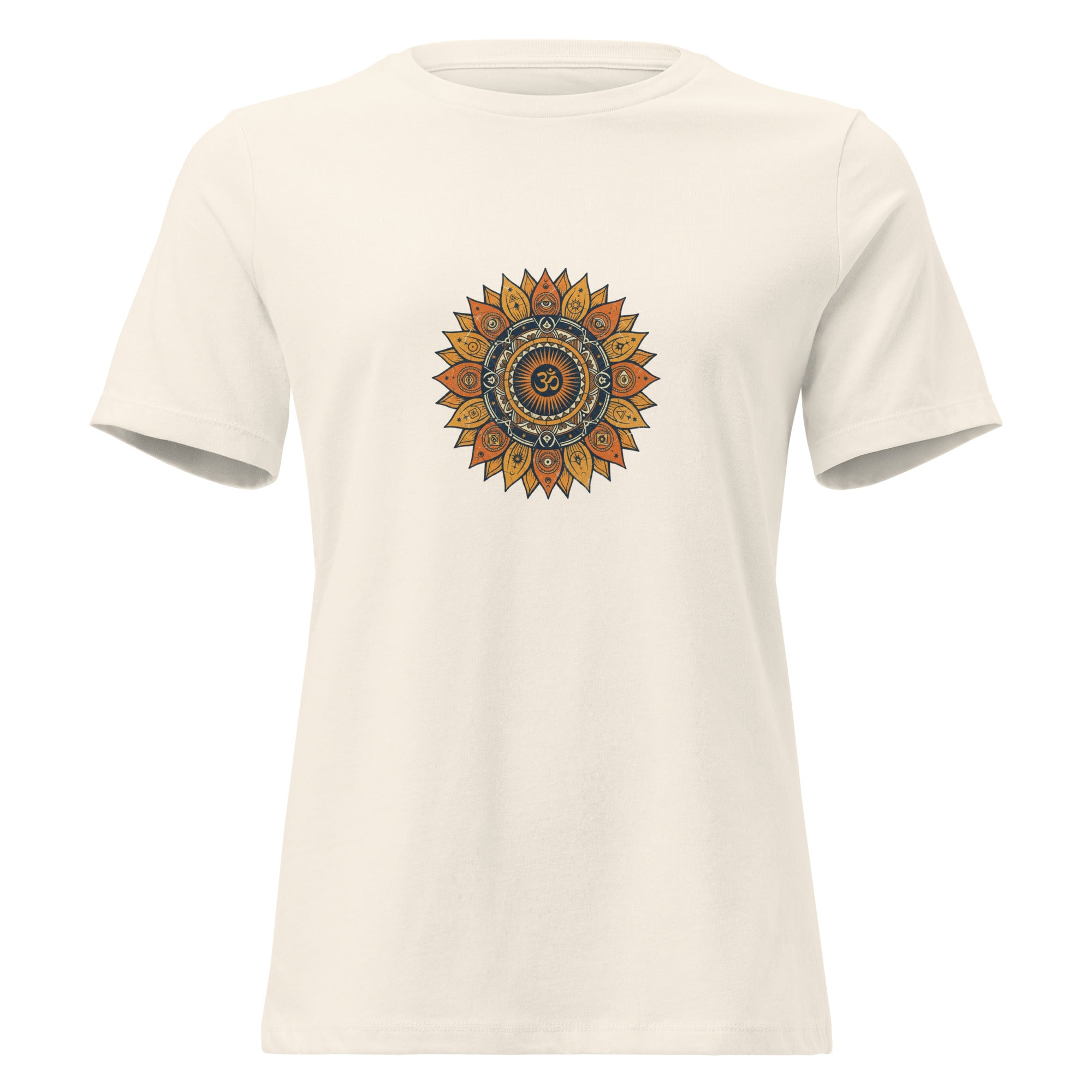 Om Mandala spiritual mandala tee by Domani Exchange